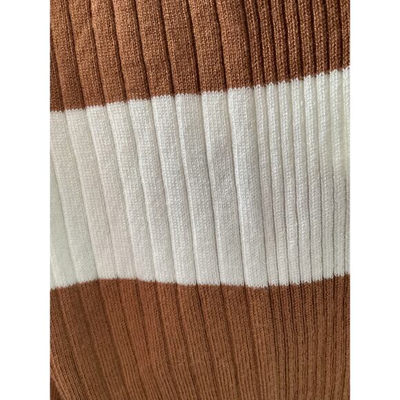 Express Brown Striped Blouse in XXS - Picture 4 of 4